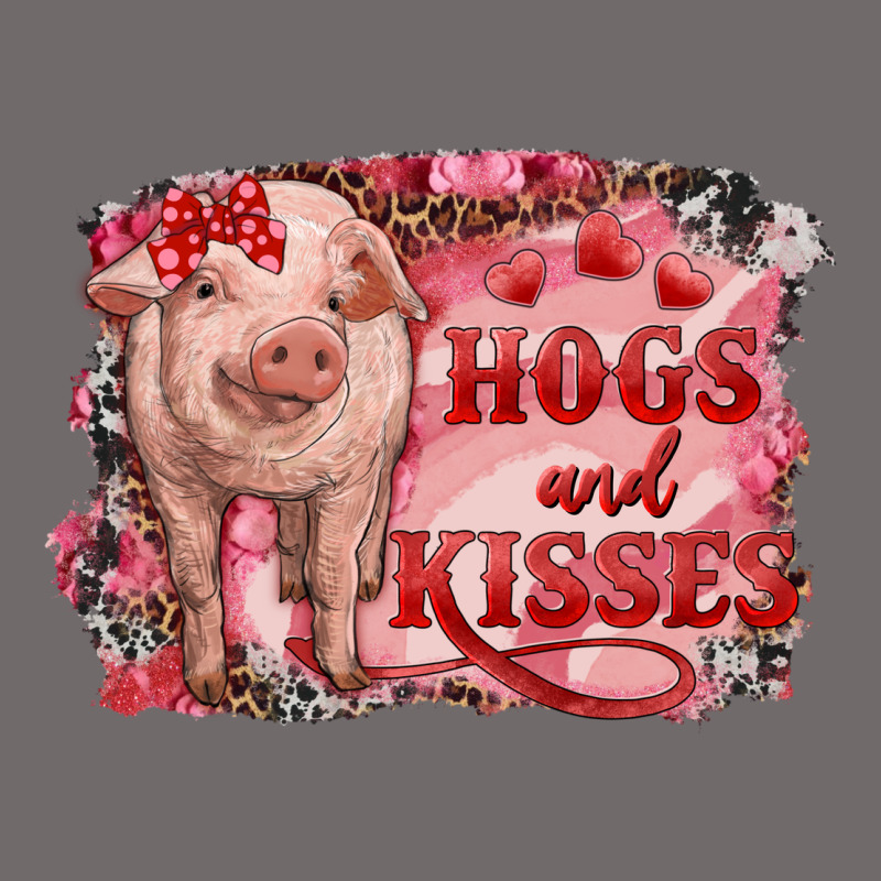 Valentine's Day Pig Hogs And Kisses Urban Heavy Tee by RanaPortraitStore | Teevron