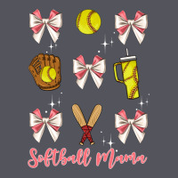 Softball Coquette Bow Vintage Hoodie | Teevron