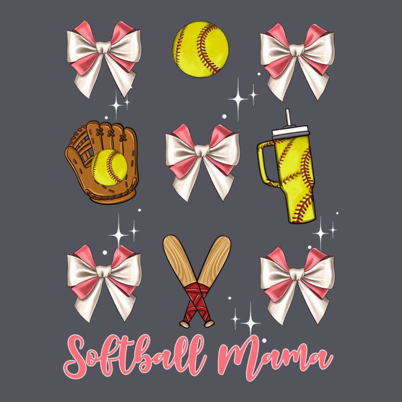Softball Coquette Bow Vintage Hoodie by JahusDesignShop | Teevron