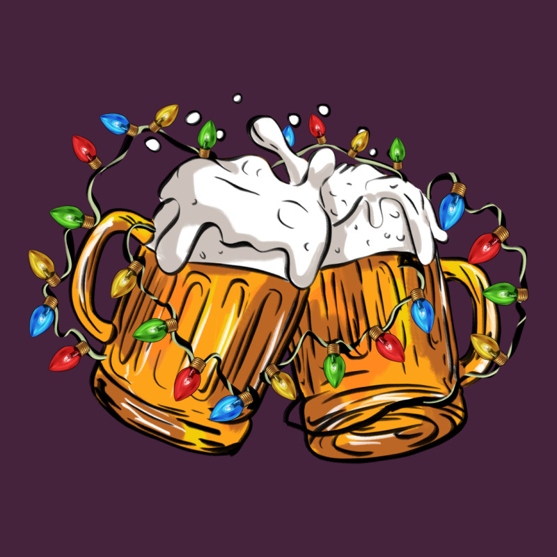 Beer With Christmas Lights Long Sleeve Tee by FaDigitalArtStudio | Teevron