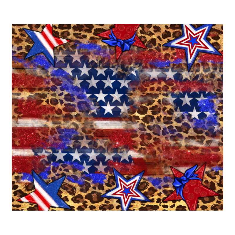 American Flag And Star Leopard Premium Tee by Artiststas | Teevron