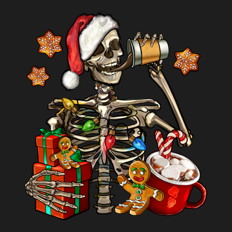 Christmas Skeleton Coffee Heavyweight Hoodie by Jasminsmagicworld | Teevron
