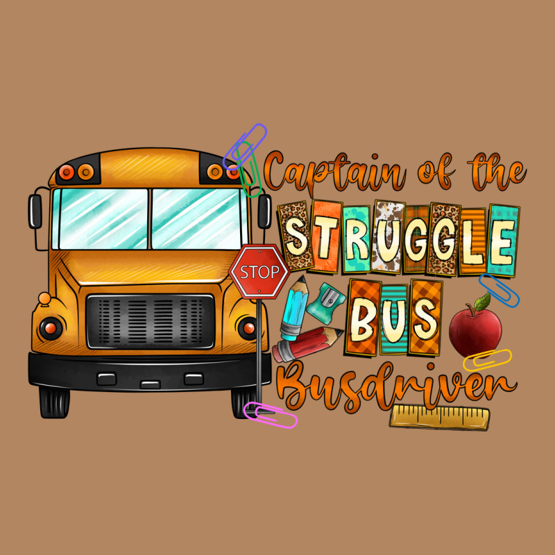 Captain Of Struggle Bus Busdriver Long Sleeve Tee by CowhideDigitalArt | Teevron