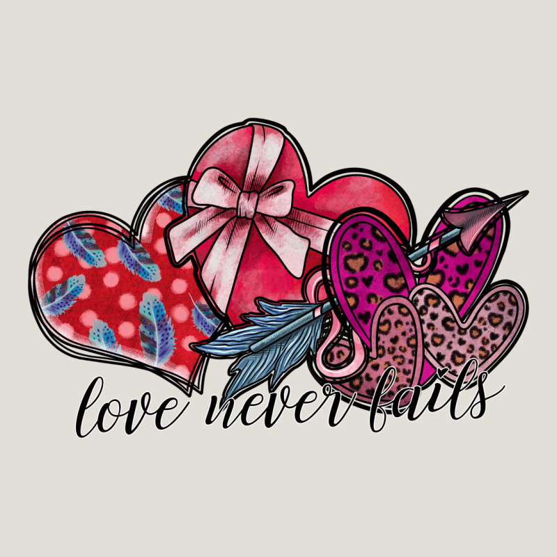 Love Never Fails Heavy Core Tee by SublimationCraftShop | Teevron