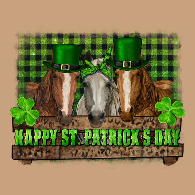 Happy St. Patrick's Day Horses With Leprechaun Hat And Bandana Vintage Tee by RanaPortraitStore | Teevron
