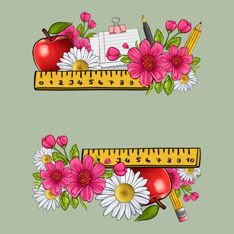 Floral Teacher Urban Heavy Tee by texasbilliewilder | Teevron