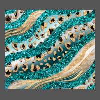 Turquoise Glitter Zipper Hoodie | Teevron