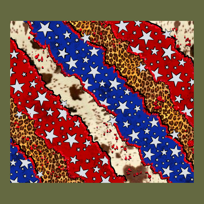 4th Of July Usa Flag Leopard Cowhide 20oz Tumbler Long Sleeve Tee by Neo Western | Teevron