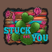 Stuck On You Heart Cactus Serape Leopard Background Premium Sweatshirt | Teevron