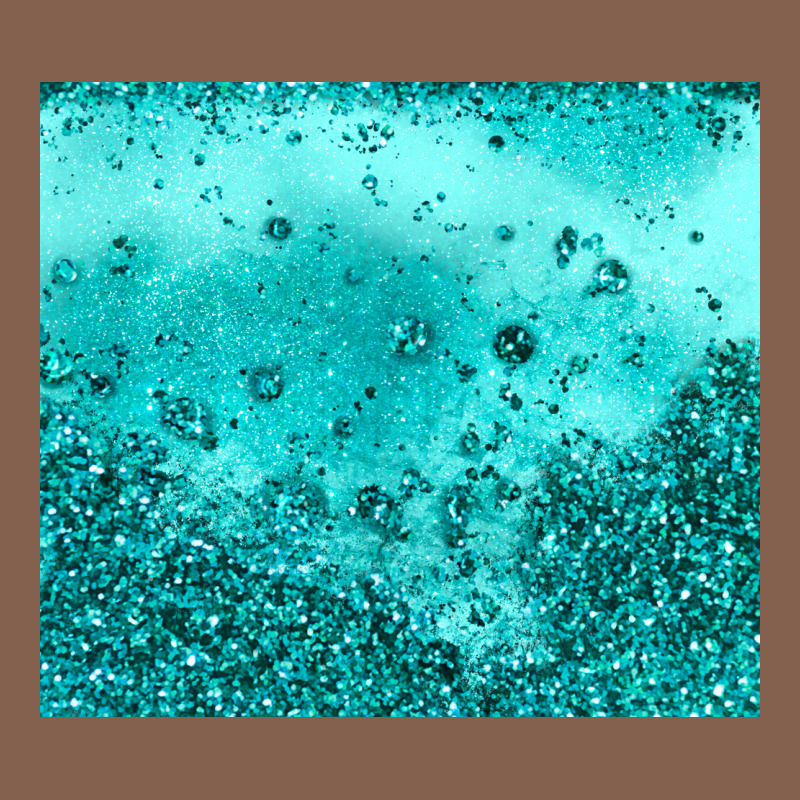 Turquoise Glitter Zipper Hoodie by JahusDesignShop | Teevron