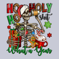 Ho Ho Holy Shit What A Year Christmas Skeleton Heavyweight Hoodie | Teevron