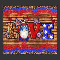 american flag gnomes love star leopard glitter | Teevron