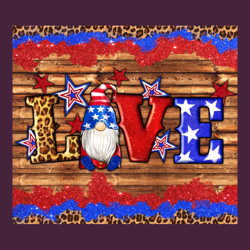 American Flag Gnomes Love Star Leopard Glitter Premium Tee by Artiststas | Teevron