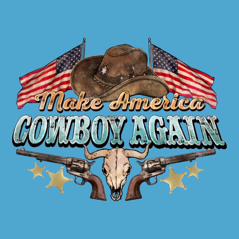 Make America Cowboy Again Premium Hoodie by NancyCooperArtShop | Teevron