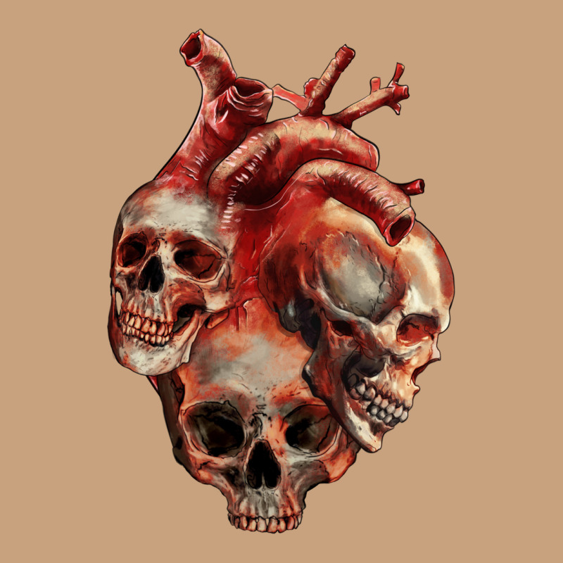 Heart Skulls Vintage Tee by RanaPortraitStore | Teevron
