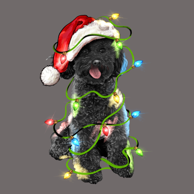 Christmas Black Poodles Dog Urban Hoodie by LillyAllenDesigns | Teevron