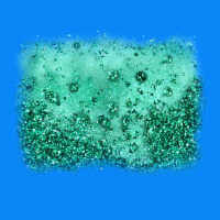 Green Glitter Background Zipper Hoodie | Teevron