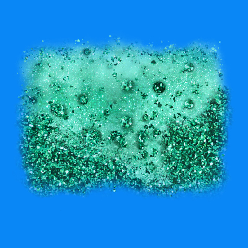 Green Glitter Background Zipper Hoodie by JahusDesignShop | Teevron