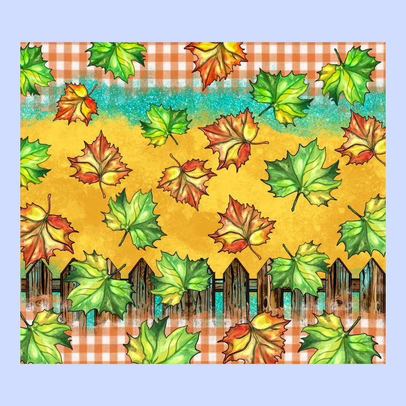 Fall Leaf Tumbler Urban Heavy Tee by BarkalooDesign | Teevron