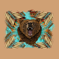 Bear Native American Background Vintage Tee | Teevron