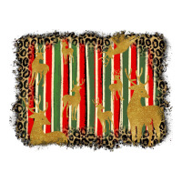 christmas reindeers leopard background | Teevron