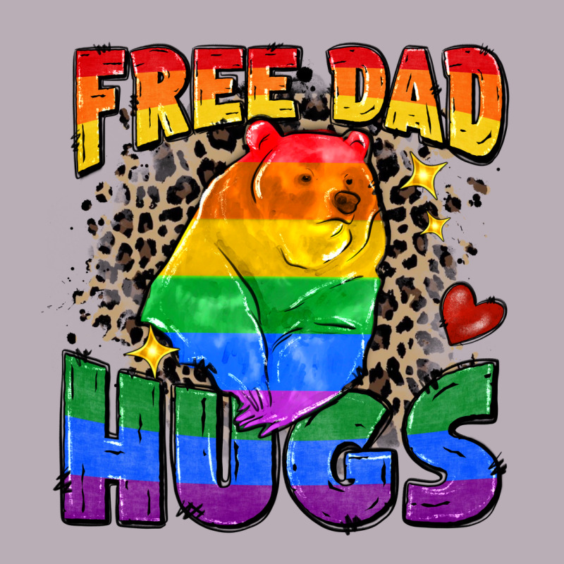 Free Dad Hugs Vintage Tee by Zillion Design Studio | Teevron