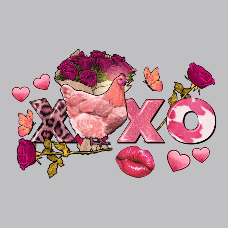 Chicken Valentine's Day Xoxo Long Sleeve Tee by FaDigitalArtStudio | Teevron