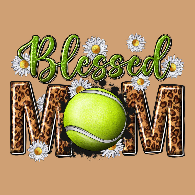Blessed Mom With Tennis And Daisy Vintage Tee by texasbilliewilder | Teevron