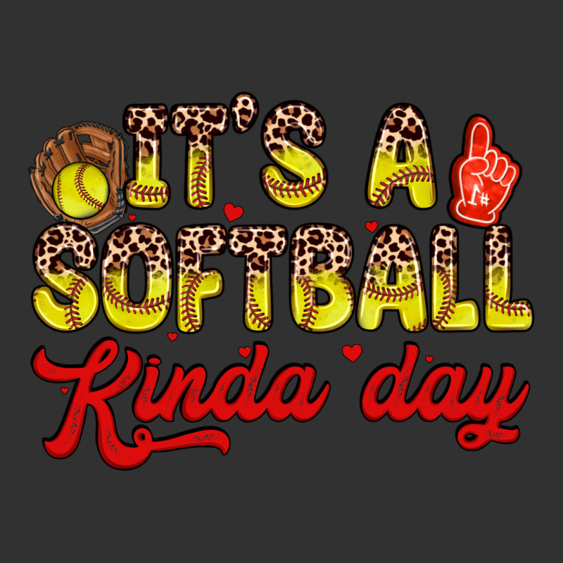 It S A Softball Kinda Day Urban Heavy Tee by Zillion Design Studio | Teevron