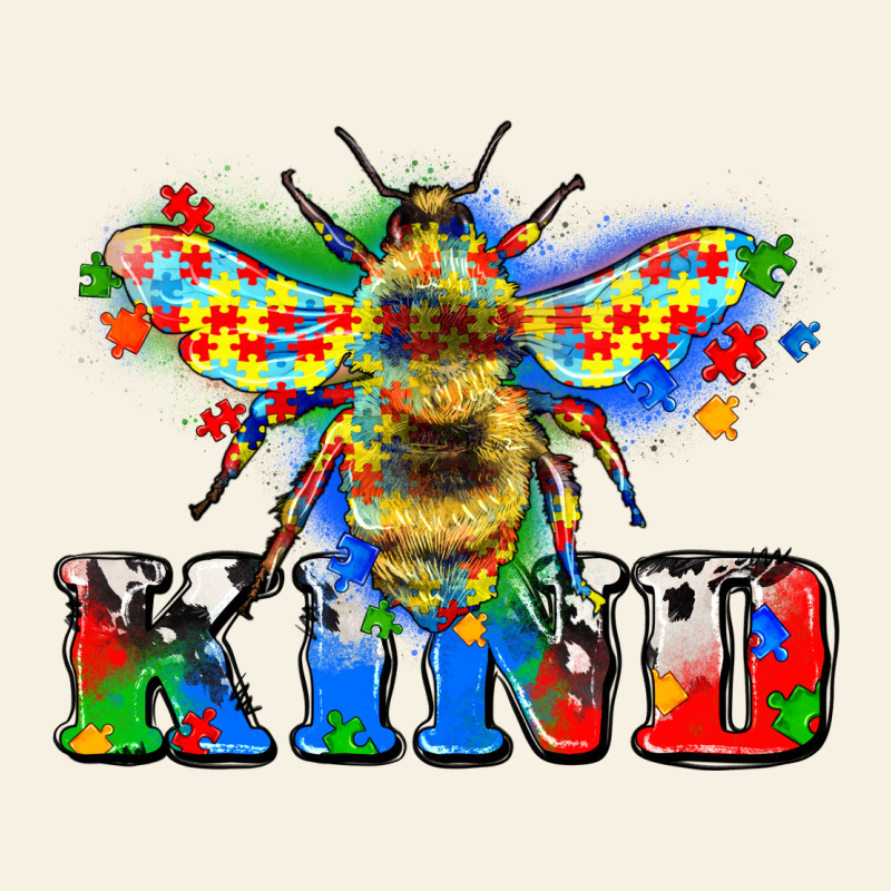 Bee Kind Autism Vintage Tee by Zillion Design Studio | Teevron