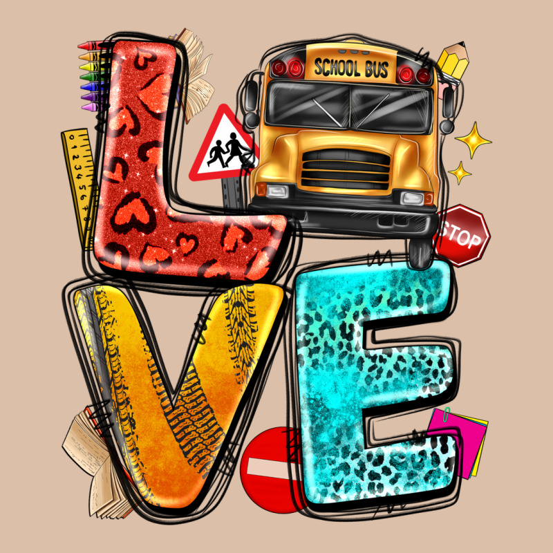 Love School Bus Urban Heavy Tee by texasbilliewilder | Teevron