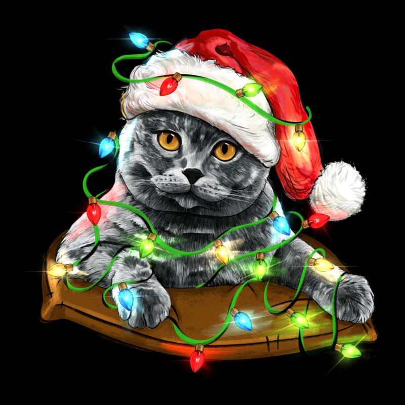 Christmas Scottish Fold Cat Urban Hoodie by LillyAllenDesigns | Teevron