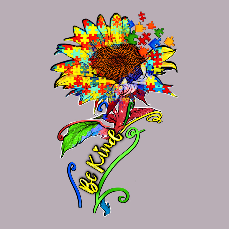 Be Kind Autism Sunflower Vintage Tee by Zillion Design Studio | Teevron