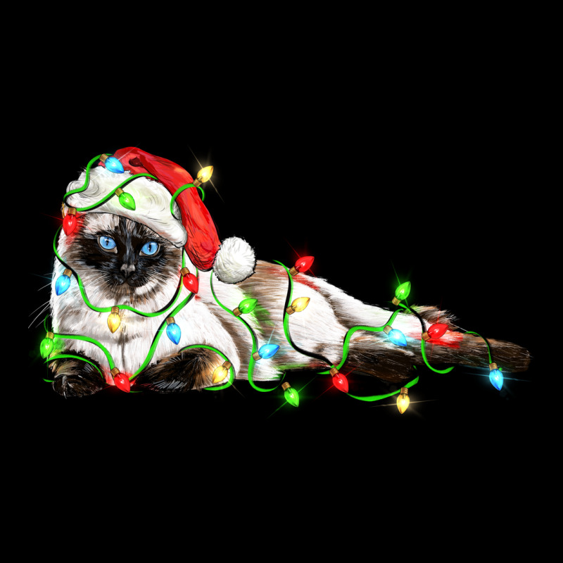 Christmas Siamese Cat Urban Hoodie by LillyAllenDesigns | Teevron