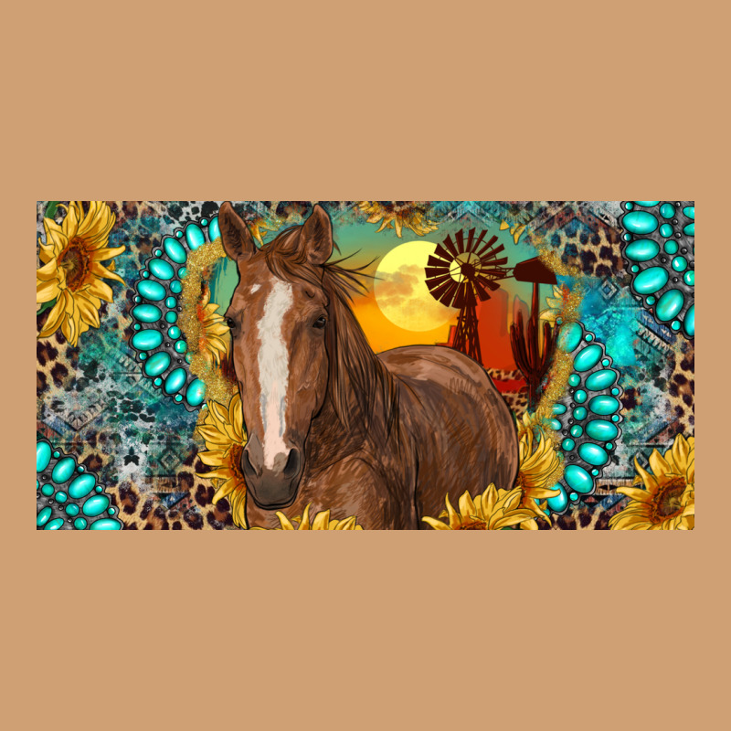 Horse And Desert With Sunflowers Gemstone Vintage Tee by RanaPortraitStore | Teevron