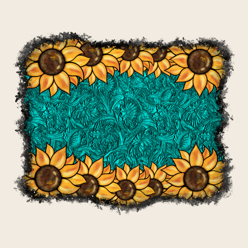 Sunflower Background Premium Sweatshirt by BarkalooDesign | Teevron