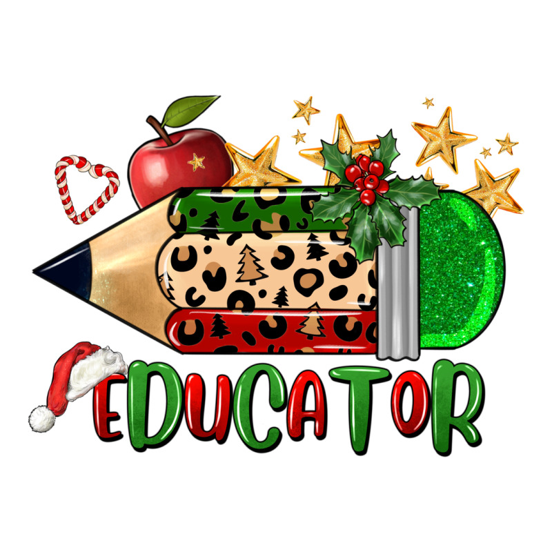 Christmas Educator Pencil Long Sleeve Tee by FaDigitalArtStudio | Teevron