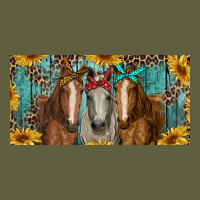 Horses With Leopard And Sunflowers Vintage Tee | Teevron