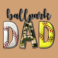 Ballpark Dad With Softball And Baseball Vintage Tee | Teevron