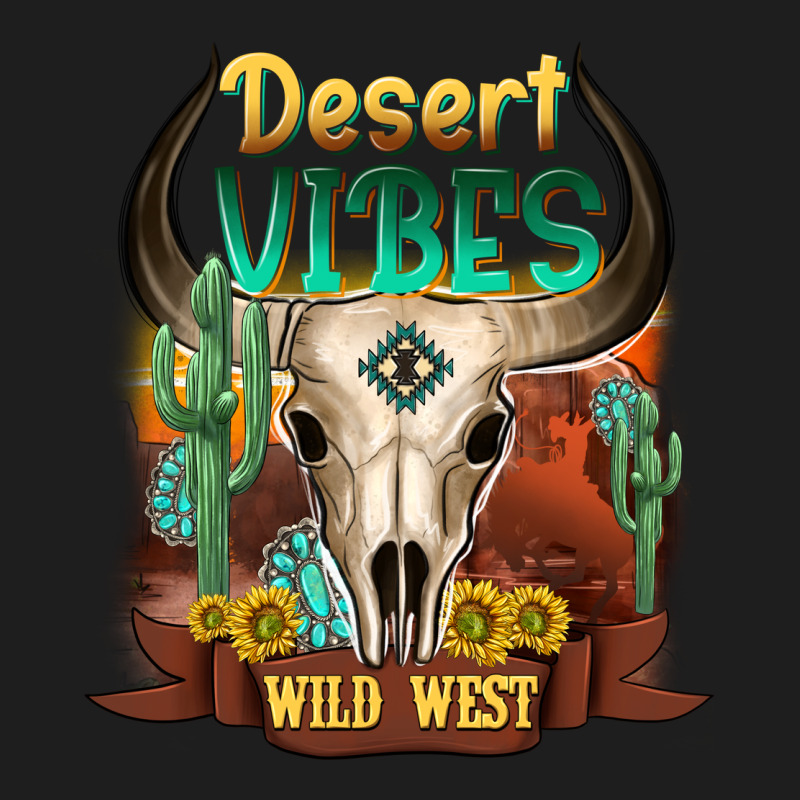 Desert Vibes Wild West Heavyweight Hoodie by NancyCooperArtShop | Teevron