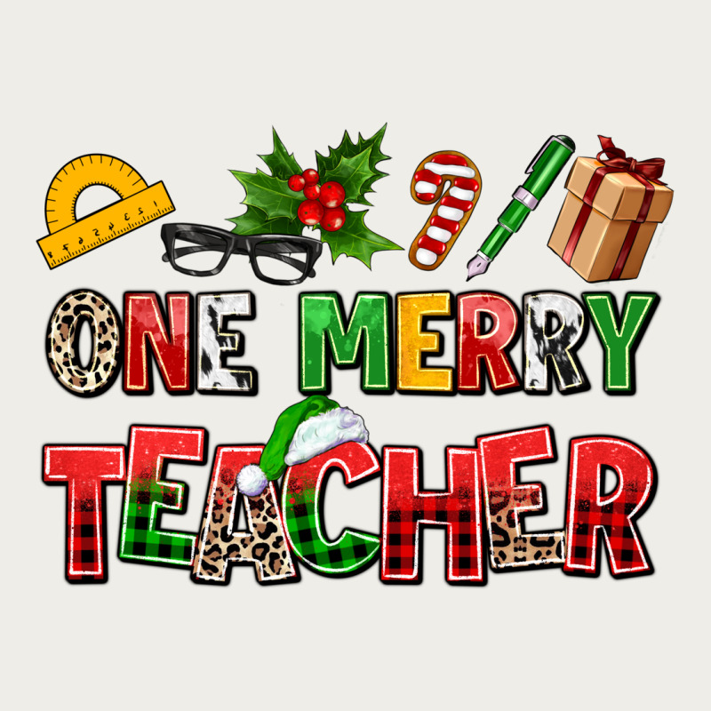 One Merry Teacher Zipper Hoodie by AdoDesignShop | Teevron