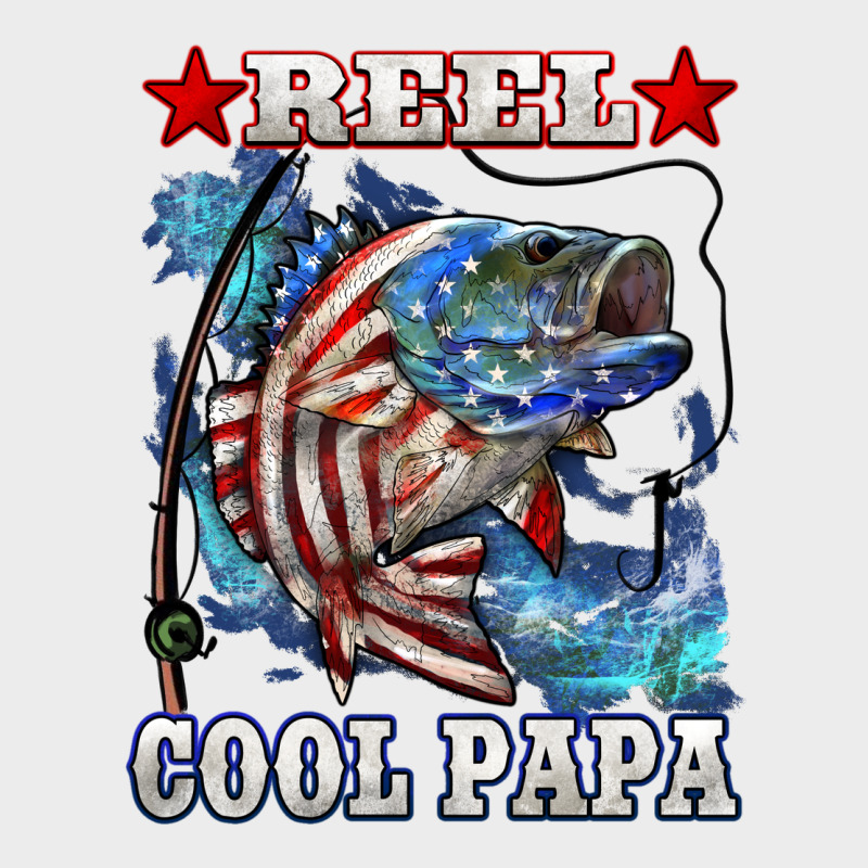 Reel Cool Papa American Flag Bass Fishing Urban Hoodie by LillyAllenDesigns | Teevron