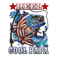 reel cool papa american flag bass fishing | Teevron