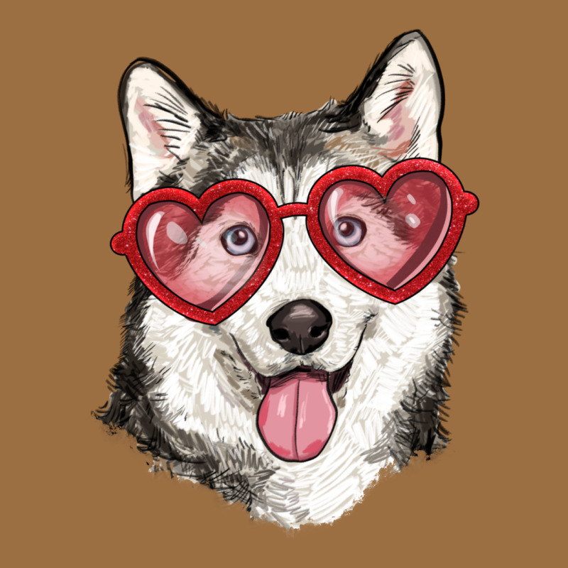 Husky With Love Glasses Vintage Tee by RanaPortraitStore | Teevron