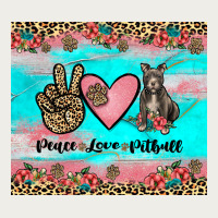 Peace Love Pitbull Zipper Hoodie | Teevron