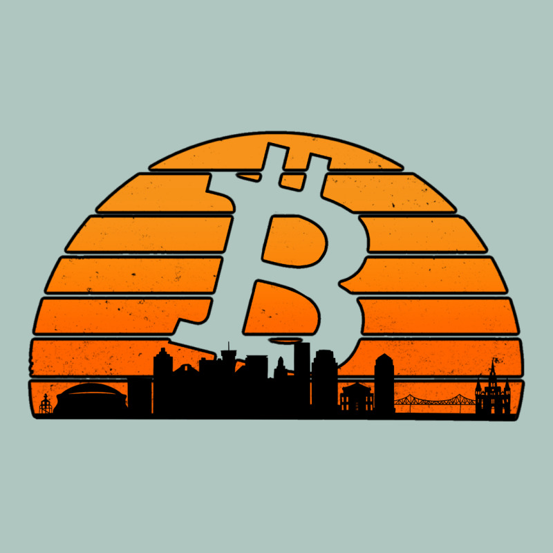 Bitcoin New Orleans Retro Sunset Premium Sweatshirt by Jasminsmagicworld | Teevron