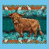 Turquoises Gemstones Cowhide Highland Cow Premium Sweatshirt | Teevron