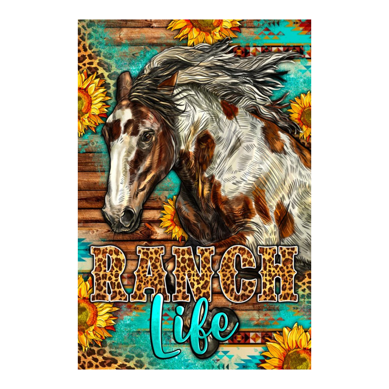 Western Ranch Life Mustang Horse Premium Sweatshirt by LillyAllenDesigns | Teevron
