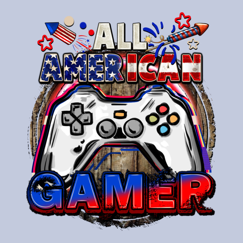 All American Gamer 4th Of July Long Sleeve Tee by CowGirlArtShop | Teevron