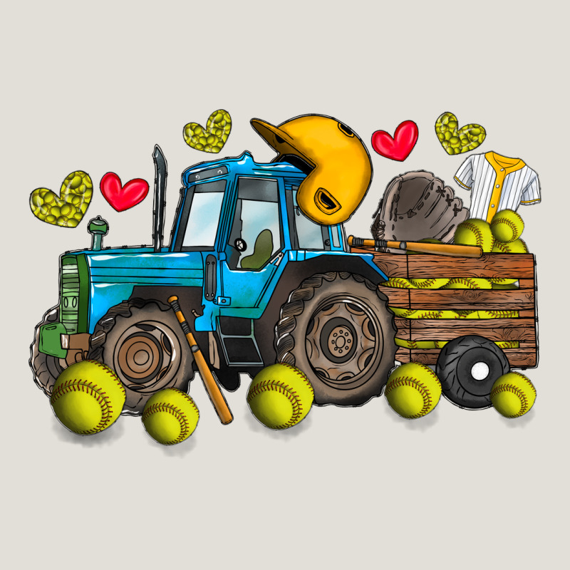 Softball Tractor Heavy Core Tee by SublimationCraftShop | Teevron
